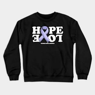 Stomach Cancer Support | Periwinkle Ribbon Squad Support Stomach Cancer awareness Crewneck Sweatshirt